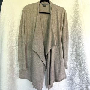 Barefoot Dreams Bamboo Chic Lite Calypso Cardigan size S/M light taupe gray